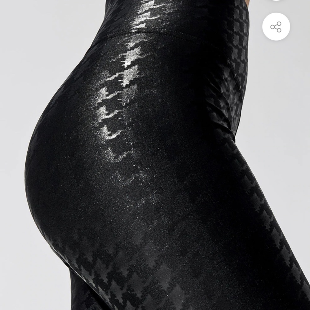 CARBON38 HIGH RISE FULL-LENGTH LEGGING IN HOUNDSTOOTH